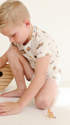 Noah's Ark Small Ribbed Shorts Two-Piece Set