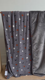 Halloween Boo Crew Small Ribbed Youth Blanket