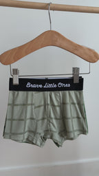 Grid Sage Green, Soccer and Dark Charcoal Boxer Brief 3 pack