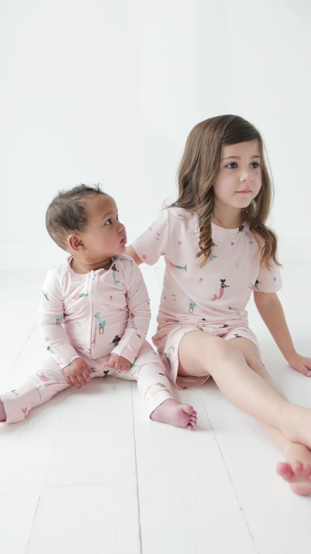 Mermaids Small Ribbed Zip Romper