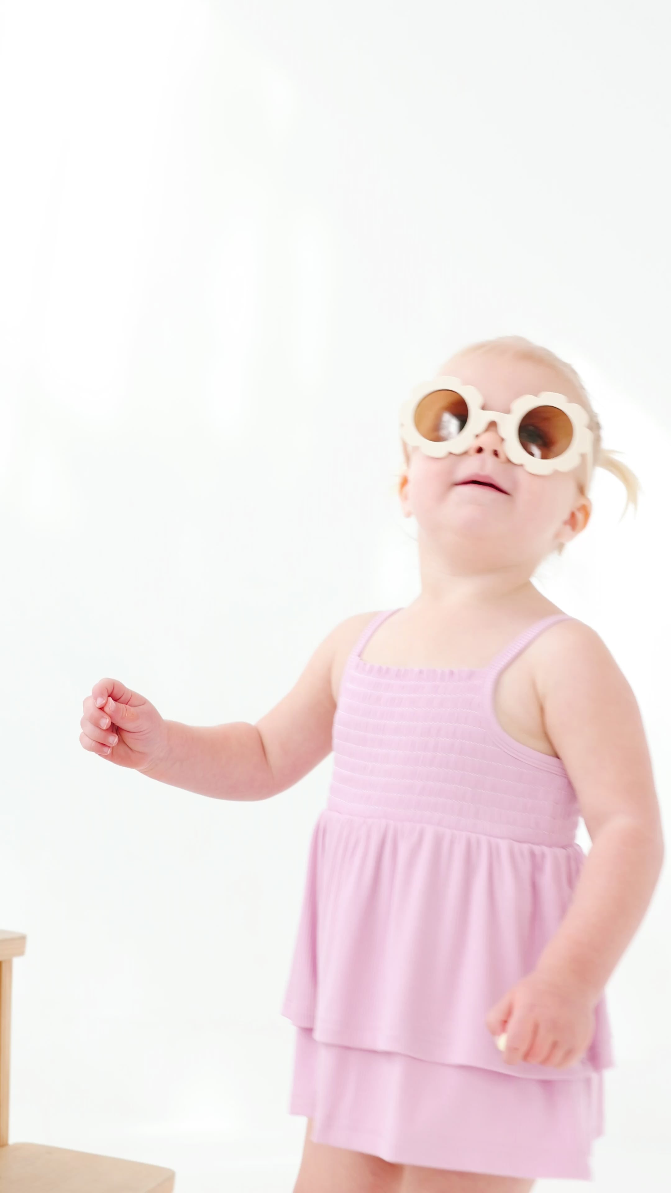 Lilac Mist Small Ribbed Ruffle Romper