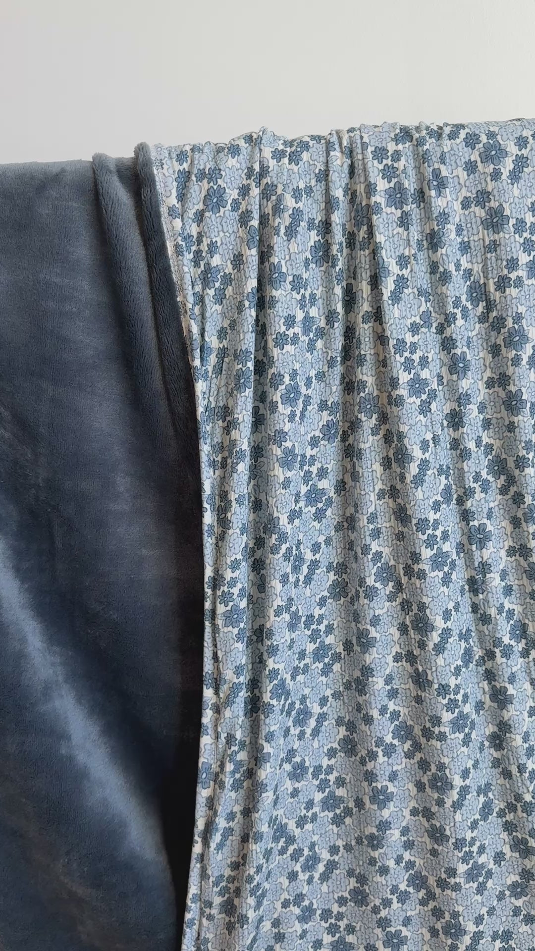 Bluebell Blossoms Small Ribbed Adult Blanket