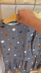 Halloween Boo Crew Small Ribbed Two-Piece Set