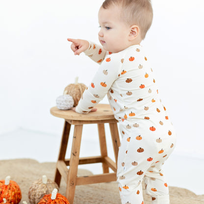 Pumpkins Zip Romper