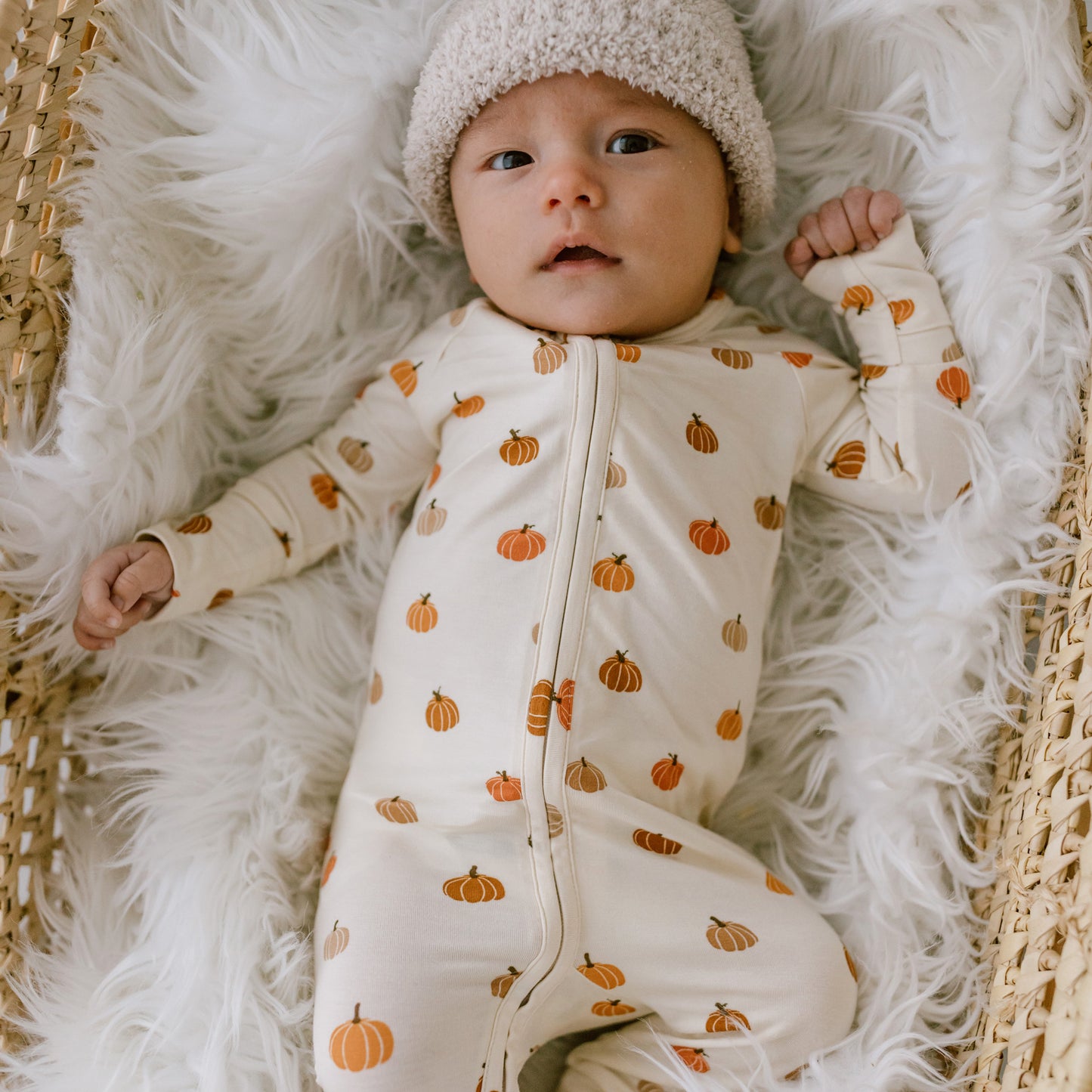 Pumpkins Zip Romper