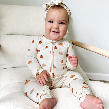 Pumpkins Zip Romper