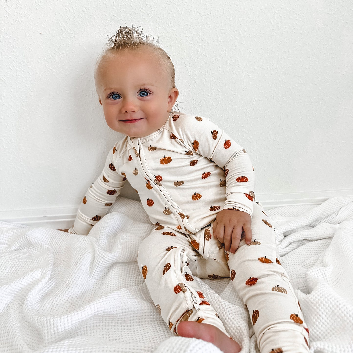 Pumpkins Zip Romper