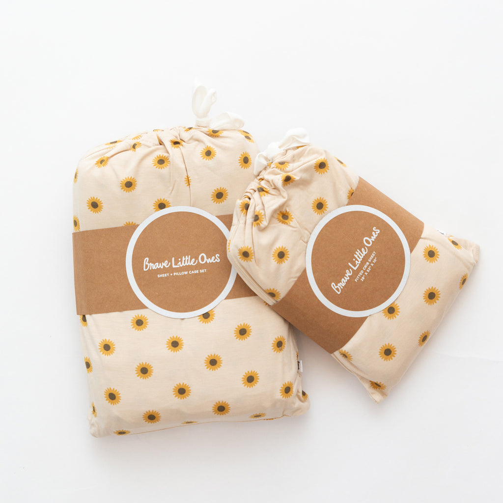 Sunflowers Twin Sheet With Pillow Case