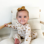 Sunflowers Small Ribbed Zip Romper