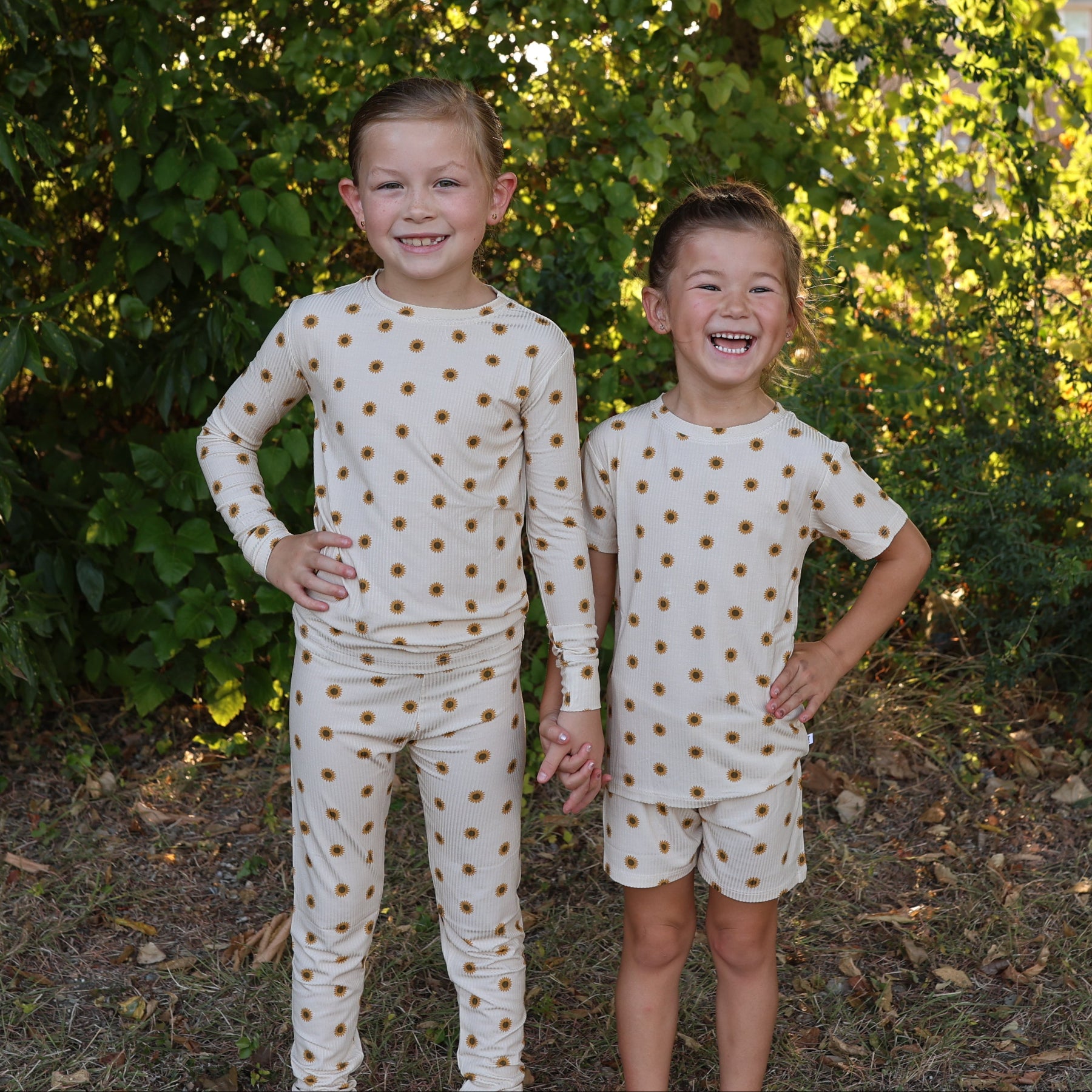 Sunflowers Small Ribbed Two-Piece Set