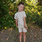 Sunflowers Small Ribbed Shorts Two-Piece Set