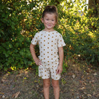 Sunflowers Small Ribbed Shorts Two-Piece Set