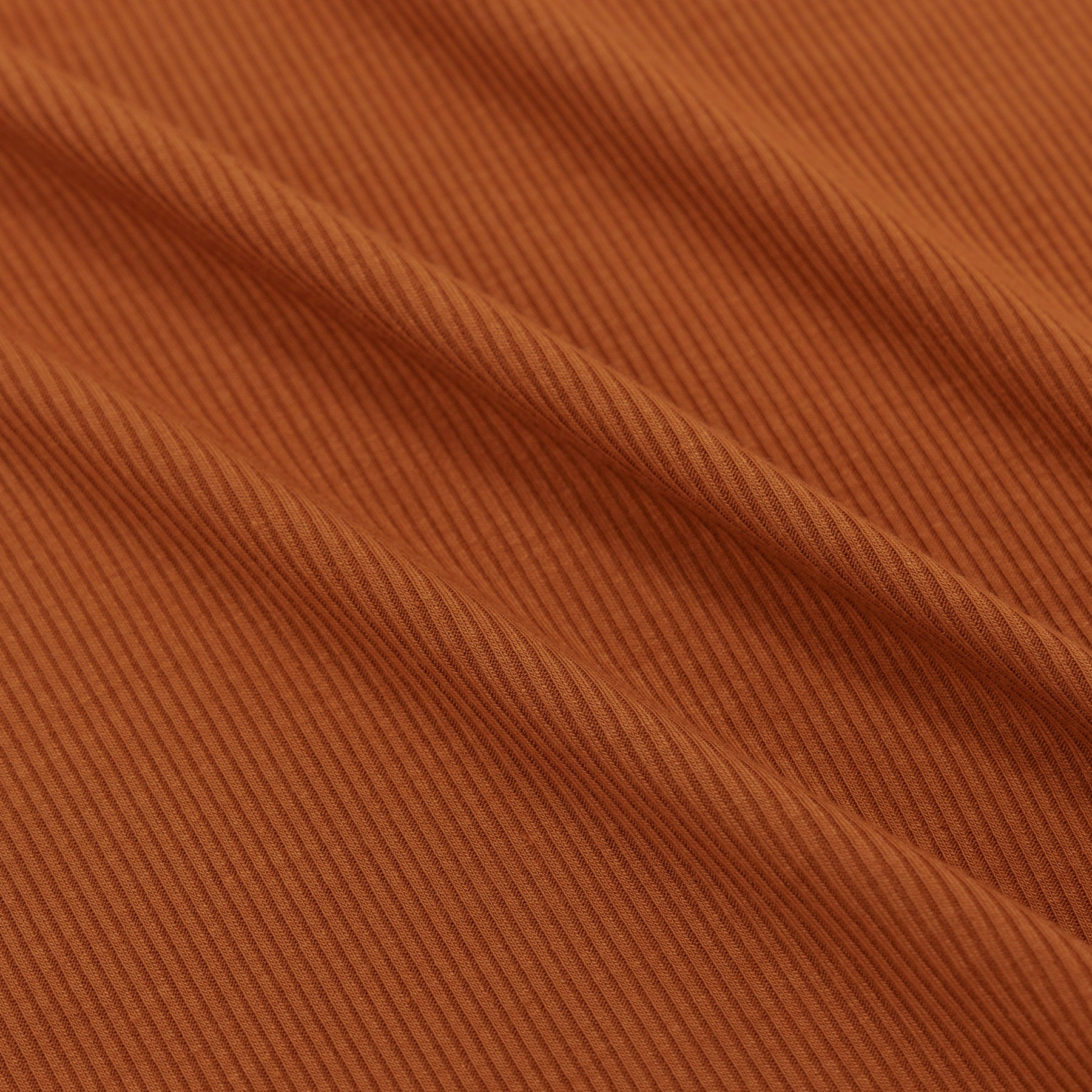 Burnt Orange Small Ribbed Two-Piece Set