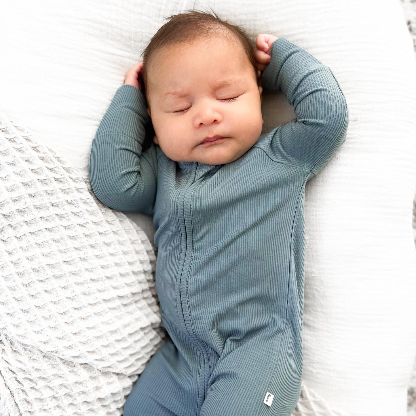 Slate Blue Sleep Sack & Zip Romper Set