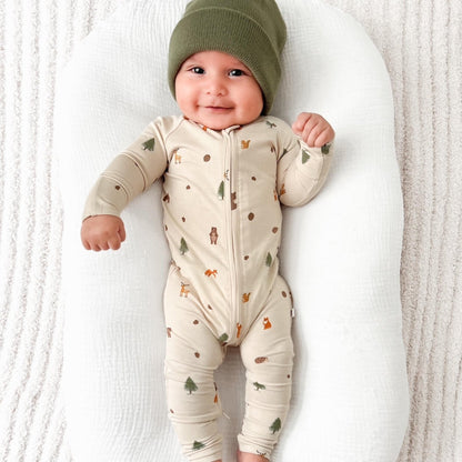 Woodland Animals Zip Romper