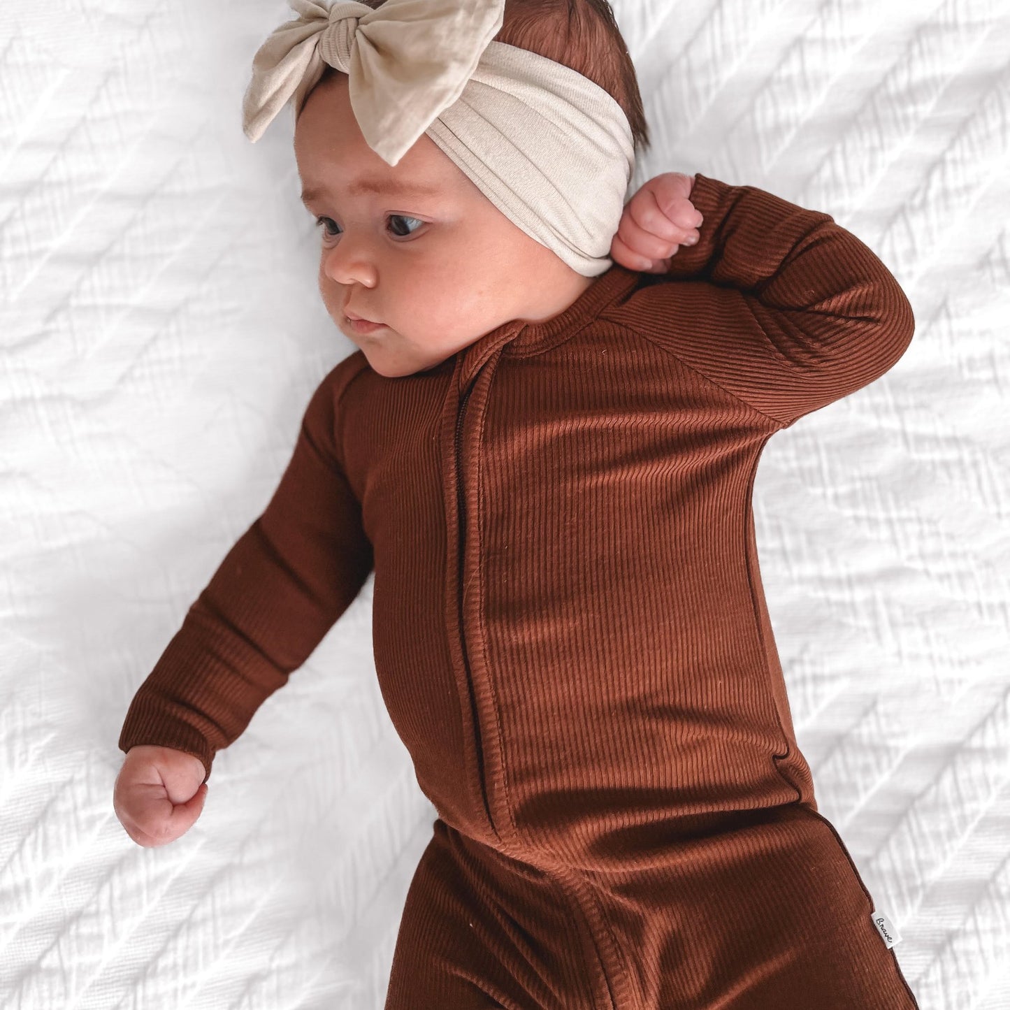 Pinecone Small Ribbed Zip Romper