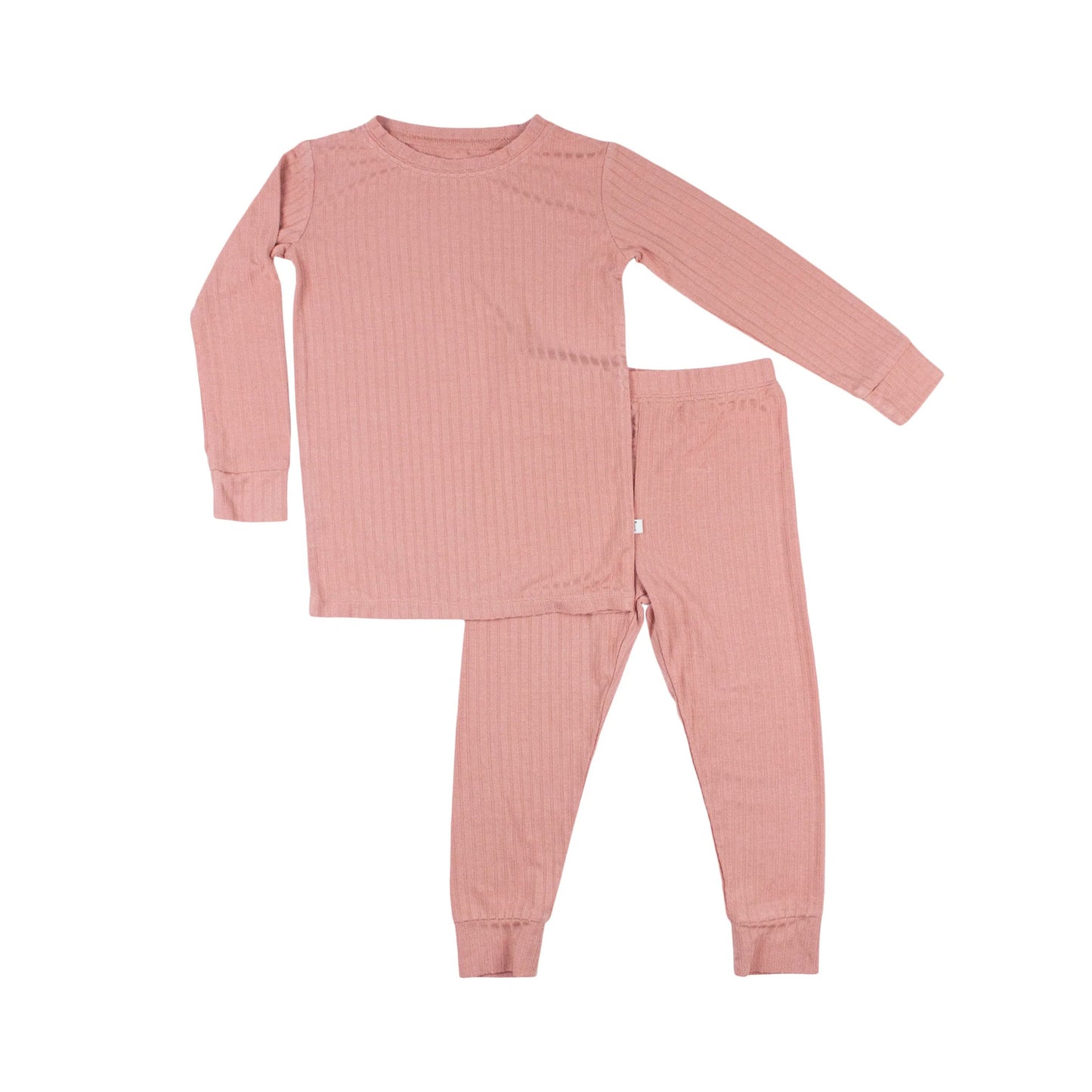 Dusty Pink Ribbed Two-Piece Set