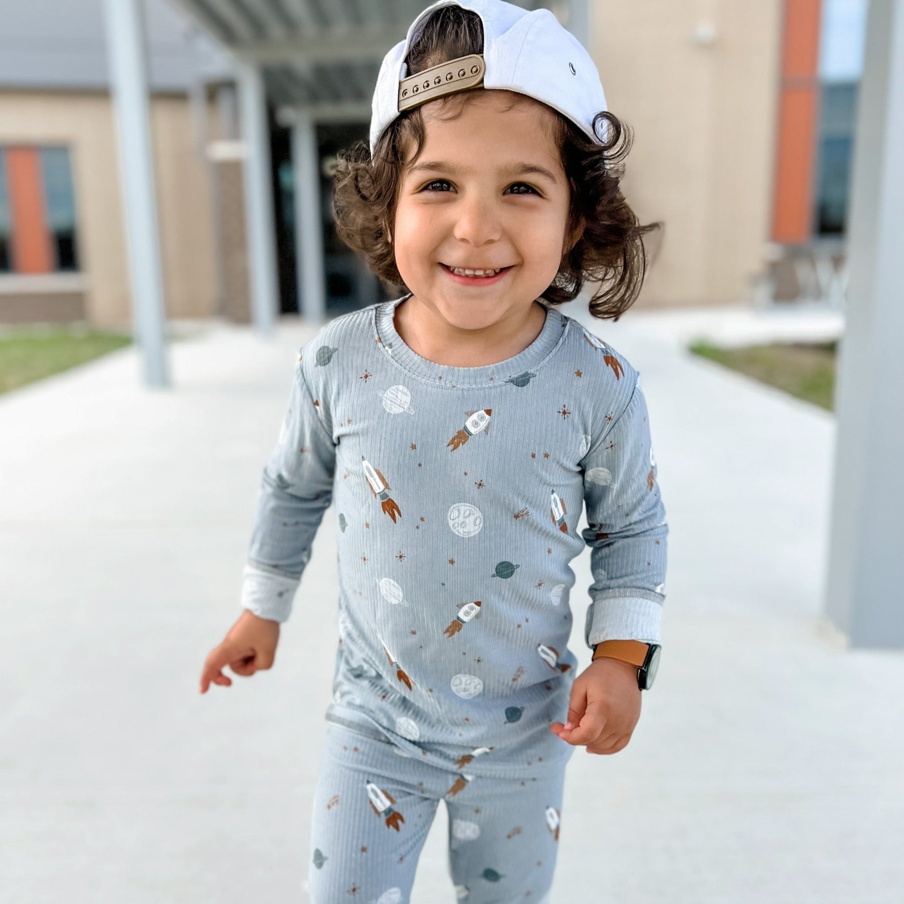 Space Explorers Small Ribbed Two-Piece Set