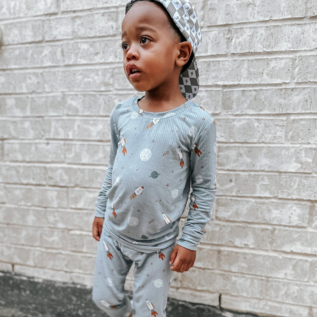 Space Explorers Small Ribbed Two-Piece Set