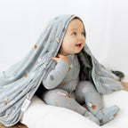 Space Explorers Small Ribbed Toddler Blanket