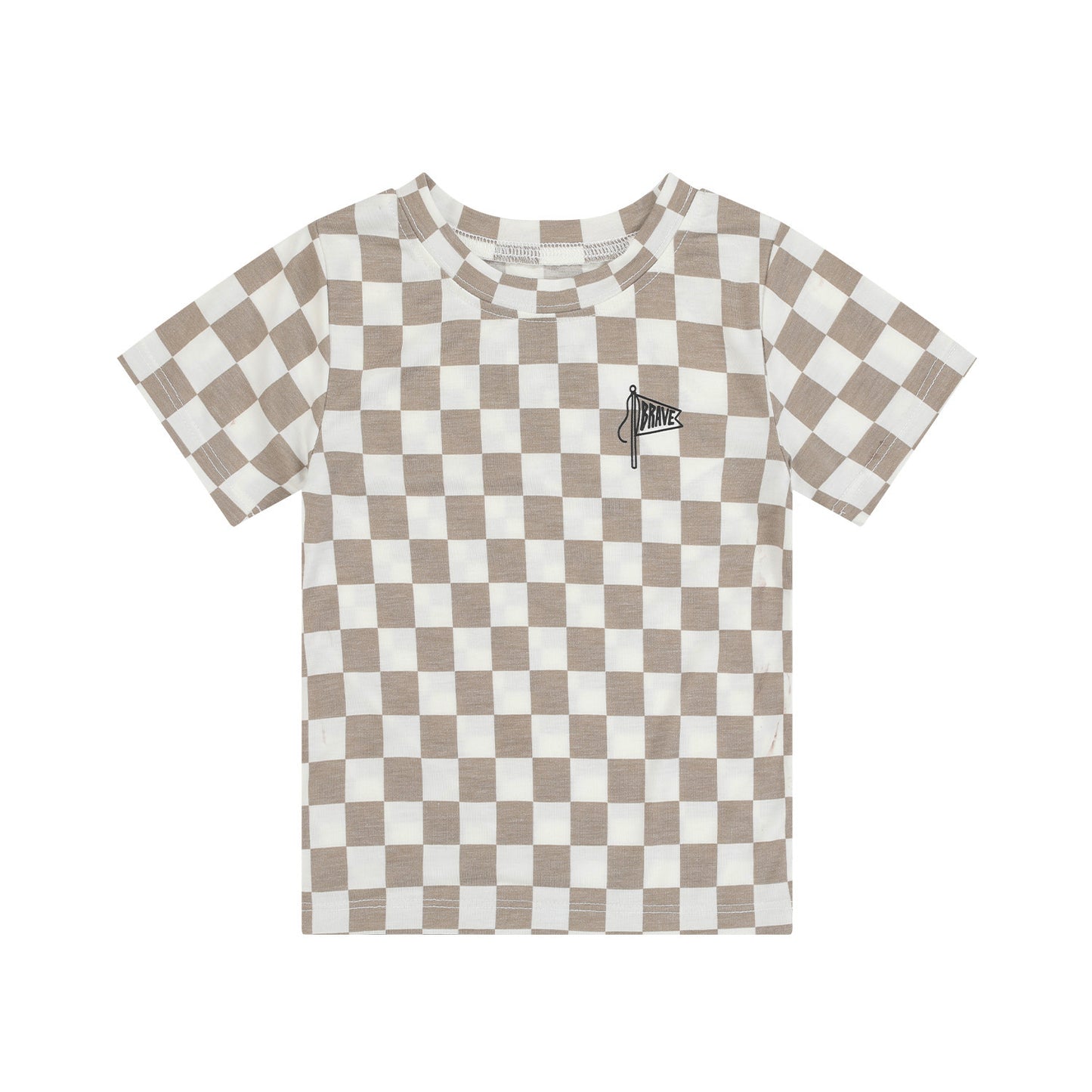 Checkered Shirt With Brave Flag Shirt