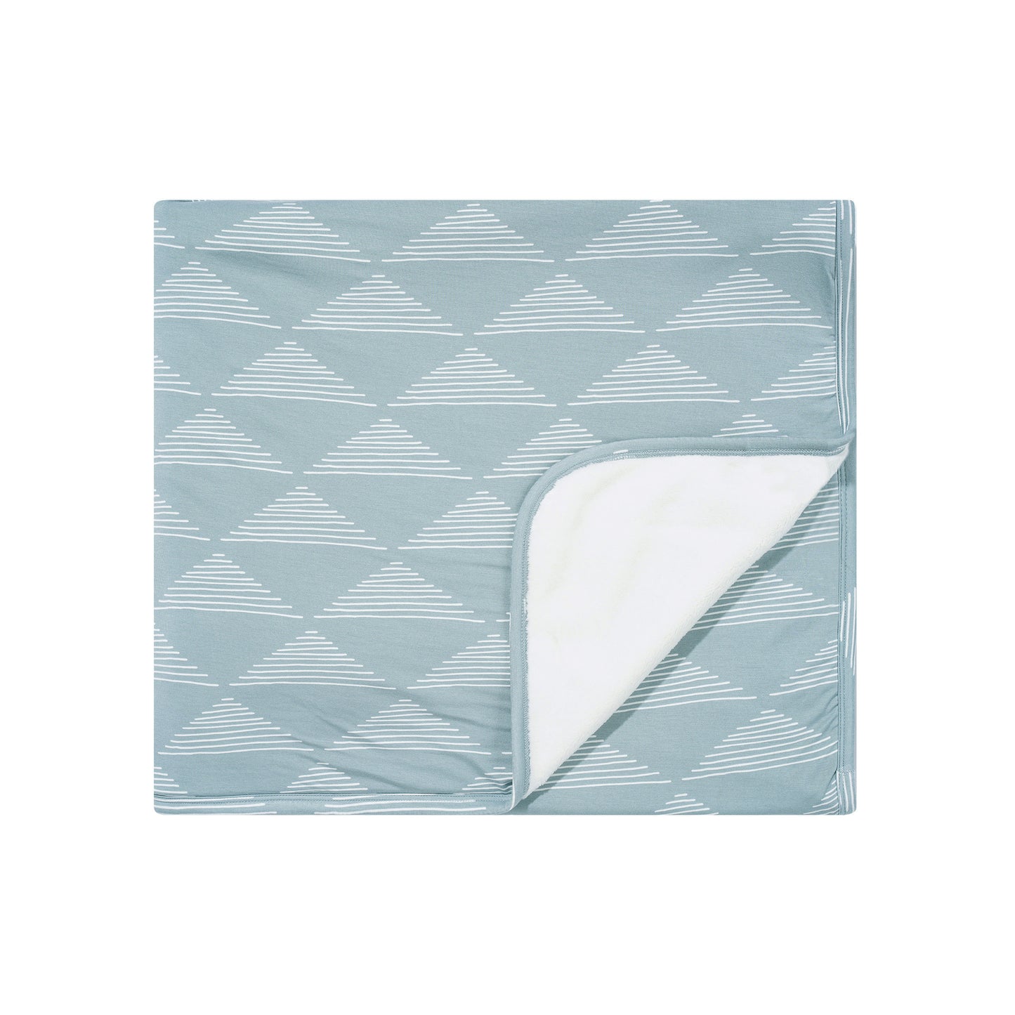 Blue Triangles Toddler Blanket