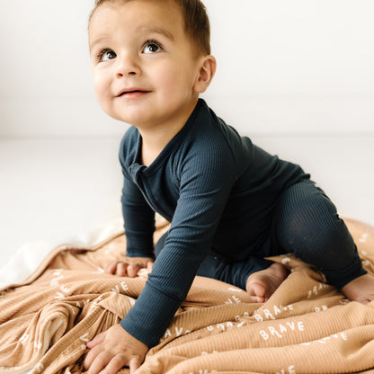 Brave Ribbed Toddler Blanket