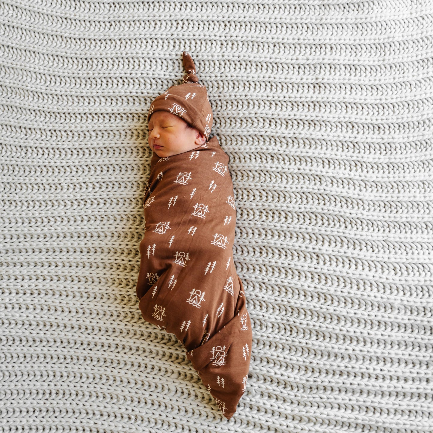 Cabin in Woods Stretchy Swaddle Set