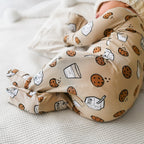 Cookies and Milk Zip Romper