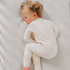 Cream Small Ribbed Zip Romper