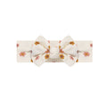 Pink Daisies Small Ribbed Bow
