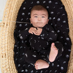 Moon Phases Small Ribbed Zip Romper