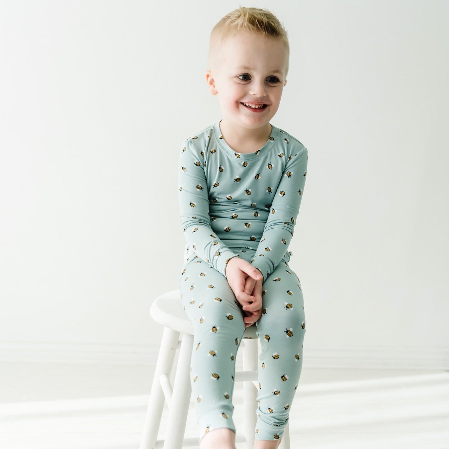 Blue Bees Two-Piece Set