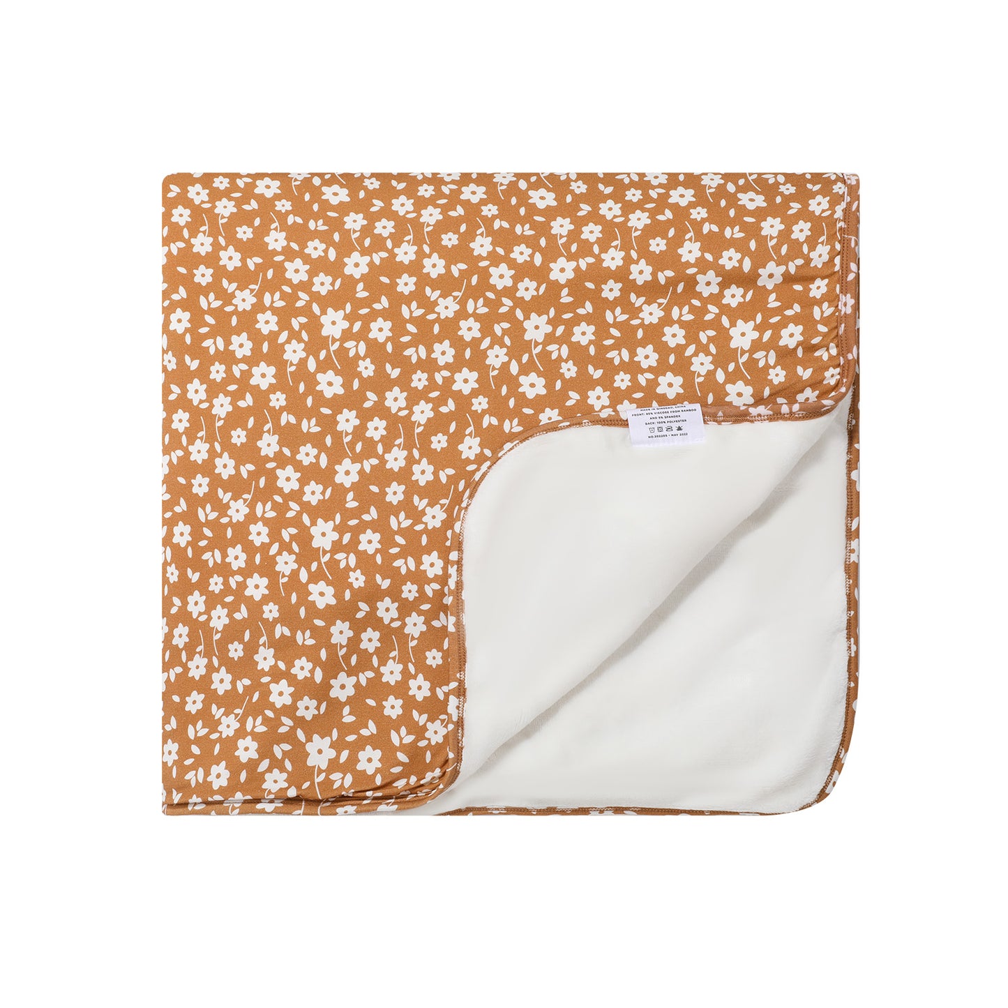 Camel Floral Toddler Blanket