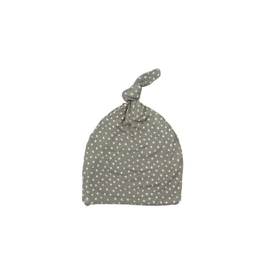 Dots Infant Top Knot Beanie