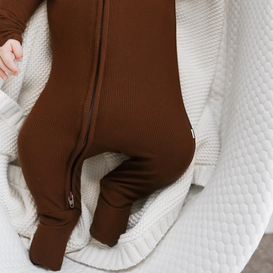 Pinecone Small Ribbed Zip Romper