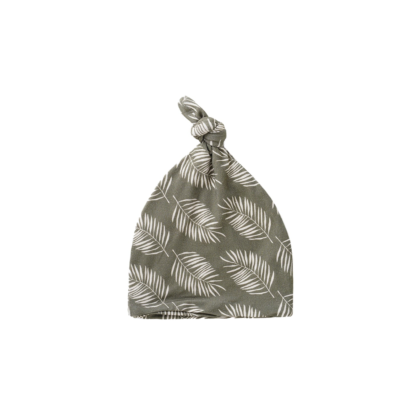 Palm Leaves Infant Top Knot Beanie