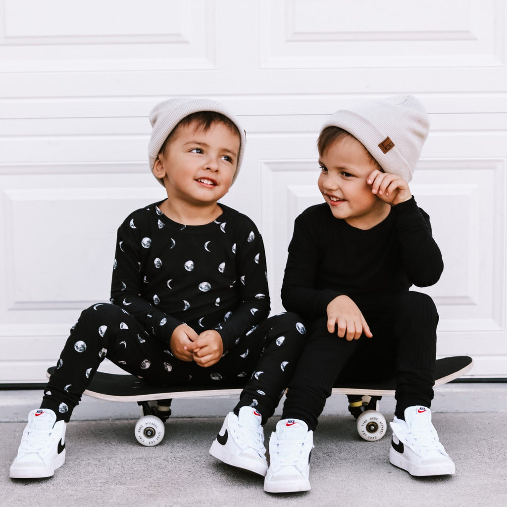Moon Phases Small Ribbed Two-Piece Set