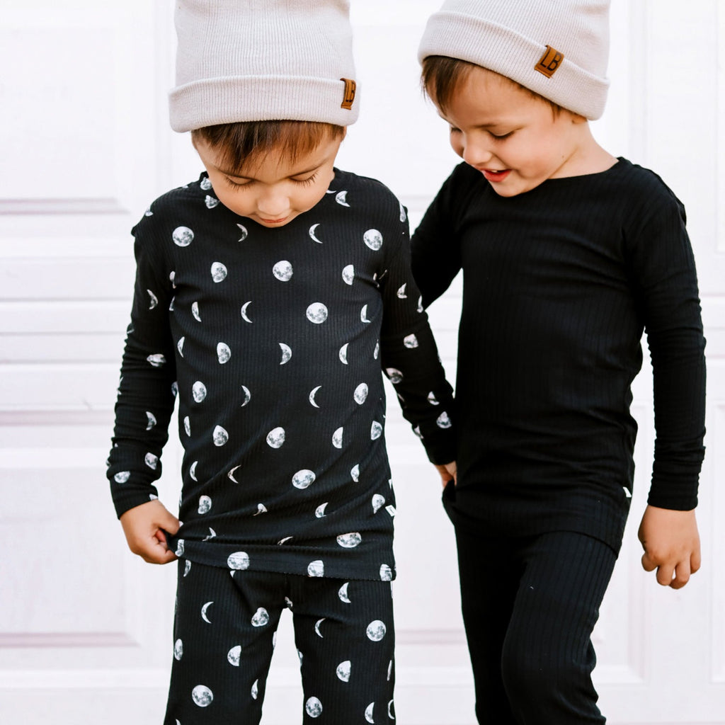 Moon Phases Small Ribbed Two-Piece Set
