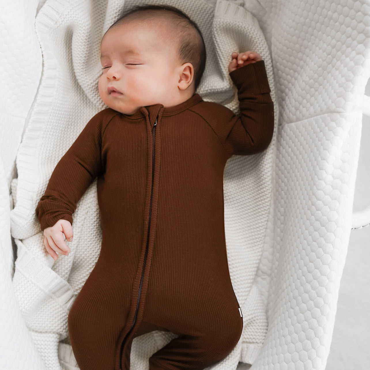 Pinecone Small Ribbed Zip Romper