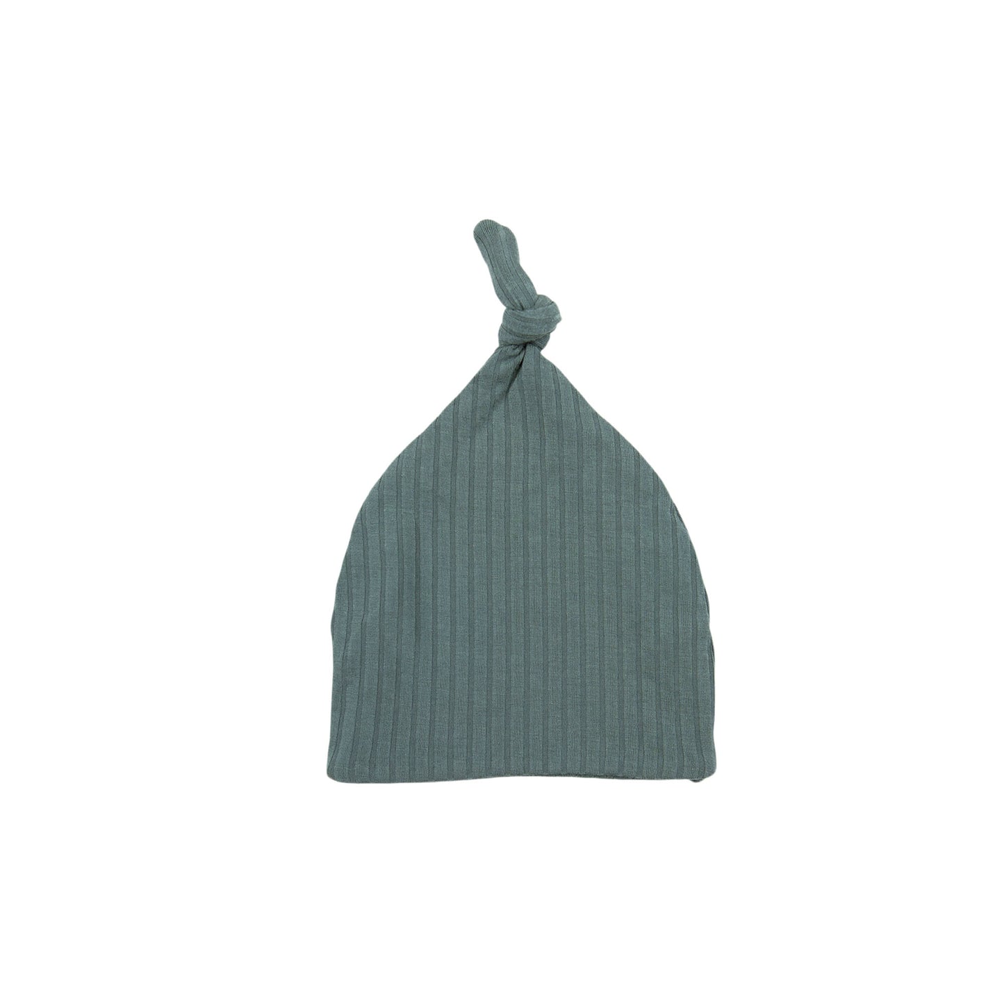 Seaside Ribbed Infant Top Knot Beanie