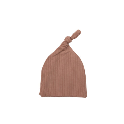 Tuscany Ribbed Infant Top Knot Beanie